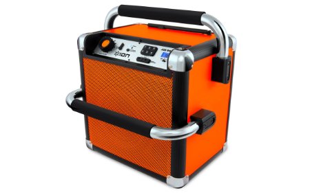 Ion Audio iPA30 Job Rocker Portable Heavy-Duty Bluetooth Speaker System with AMFM Radio Orange