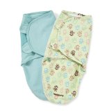 Summer Infant 2 Count Swaddleme Blanket Monkey Fun Small