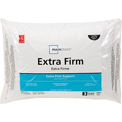 Mainstays Extra-Firm Pillows Hypoallergenic, Standard, Set of 2