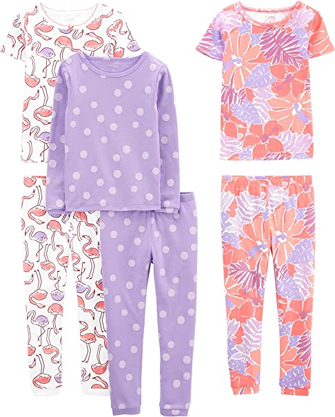 Simple Joys by Carter's Girl's Snug-Fit Cotton Pajama Set