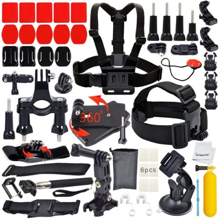 Erligpowht GoPro Accessory Kit Ultimate Combo Kit 36 accessories for GoPro HERO 4/3 /3/2/1