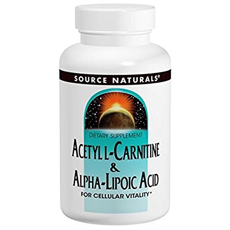 Source Naturals Acetyl L-Carnitine and Alpha-Lipoic Acid -- 650 mg - 120 Tablets