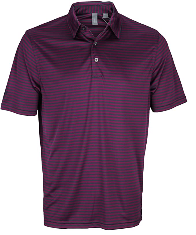 Ashworth Men's Performance Feed Stripe Golf Polo Shirt