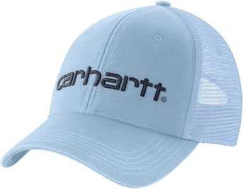 Carhartt Men's Canvas Mesh-Back Logo Graphic Cap