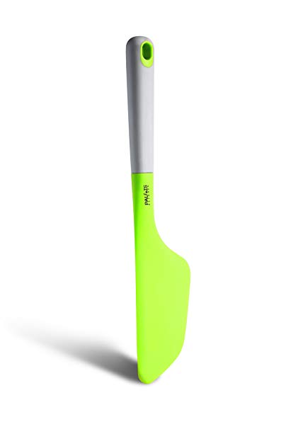 Paulis Kitchen Spatula - Flexible and Heat Resistant Silicone Scraper for Baking and Cooking - Green