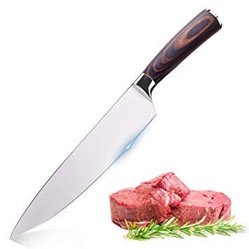 CUSIBOX Chef Knife,Professional Kitchen Knife, 8-Inch High Carbon Stainless Steel Chef's Knives with Ergonomic Handle