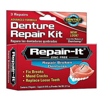 Repair-It Broken Denture Repair Kit, 3-Count