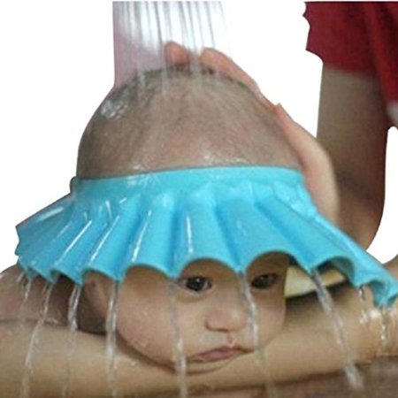 Bobonida 2pcs Soft Adjustable Shower Bathing Protect Cap Hat for Baby Children Kids Wash Hair Shield Hat