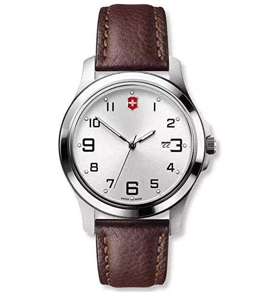 Victorinox Garrison Elegance Quartz Movement Silver Dial Men's Watch 26053.CB