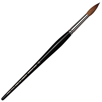 da Vinci Nails Series 15102 Acrylic Technique Nail Brush, Round Kolinsky Red Sable with Lacquered Handle, Size 12
