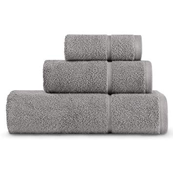 Vera Wang Modern Lux Towel Set, 30x56, Grey