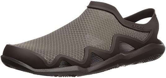 Crocs Men's Swiftwater Mesh Wave Sandal | Casual Outdoor Slip On Sandals for Men