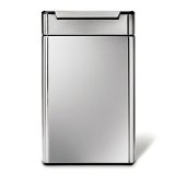 simplehuman Rectangular Touch-Bar Trash Can Recycler Stainless Steel 48 L  126 Gal
