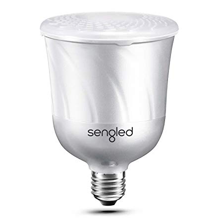 Sengled Pulse LED Smart Bulb with JBL Bluetooth Speaker, Requires Pulse Starter Kit, App Controlled Up to 8 BR30 LED Light Bulbs, E26 Base, Compatible with Amazon Alexa, White
