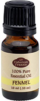 FENNEL 100% Pure, Undiluted Essential Oil Therapeutic Grade - 10 ml. Great for Aromatherapy!