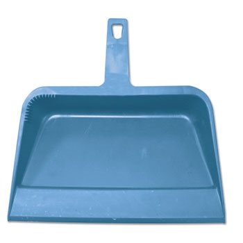 Dust Pan, Heavy-Duty Plastic, 12" Blue