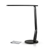 The Highest TaoTronics Dimmable Touch Eye-Care LED Desk Lamp with USB Charge Port 15W Black Adjustable Arm and Head Touch-Sensitive Control Panel