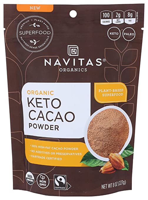 Navitas Naturals, Powder Cacao Keto, 8 Ounce