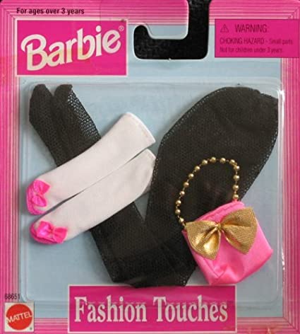 Barbie Fashion Touches Accessories - Black Pantyhose & More (1997 Arcotoys, Mattel)