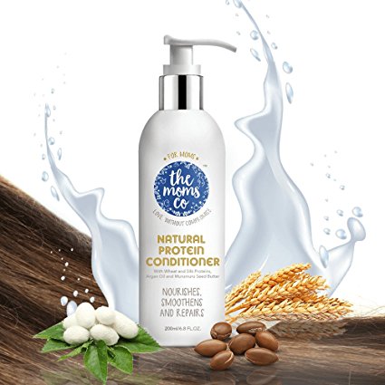 The Moms Co. Natural Protein Conditioner (200ml) with Argan Oil and Proteins Repairs, Moisturises and Detangles Hair