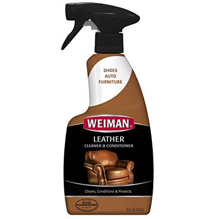 Weiman 323 Leather Spray Leather Cleaner & Conditioner, 16 fl. oz.
