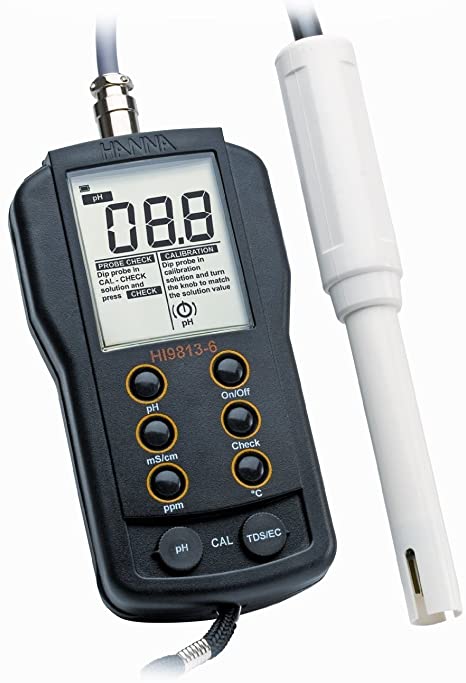 HI9813-6 Portable pH / EC /TDS /Temperature Meter with "CAL Check"