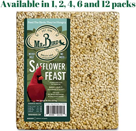 Mr. Bird Safflower Feast Large Wild Bird Seed Cake 1 lb. 15 oz.