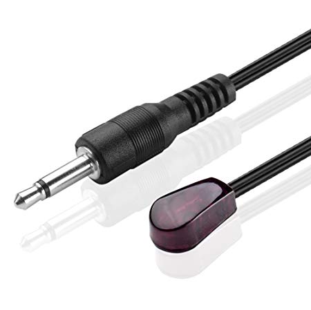 TNP IR Emitter Extender Extension Cable (10 Feet) - 3.5mm Jack Infrared Red Transmitter Blaster Blink Eye Wire Cord Compatible with IR Repeater Extender System Kit, Xbox One (1 IR Eye Emitter)