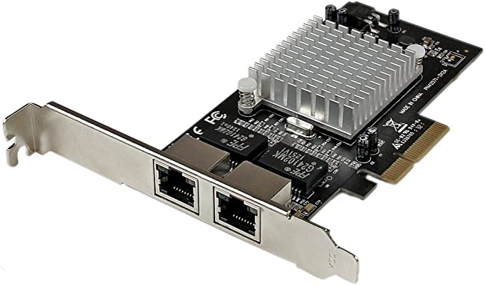 StarTech.com 2 Port PCIe Network Card - RJ45 Port - Intel i350 Chipset - Ethernet Server/Desktop Network Card - Dual Gigabit NIC Card (ST2000SPEXI)