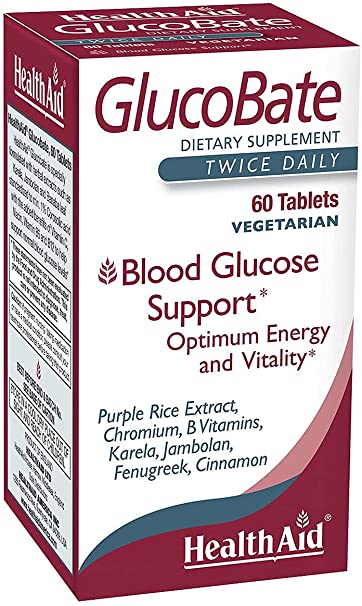 HealthAid GlucoBate 60 Vegetarian Tablets