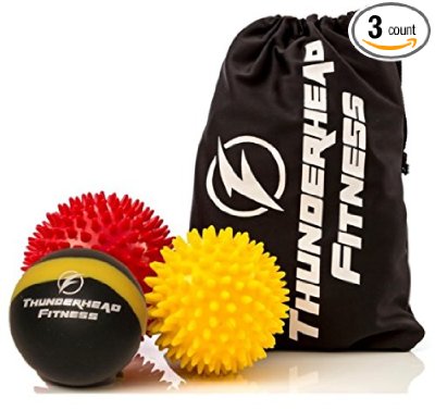 Physical Therapy Massage Ball Set| Complete w/ Lacrosse, XL, Large Spiky Balls, Carrying Bag, &eGuide| Enjoy Massage For Myofascial Release, Foot/ Back Massage, Sensory Therapy &Trigger Point Release