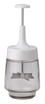 HIC Straight Edge Manual Food and Onion Chopper, Stainless Steel Blade, 3.5-Inch by 8-Inch
