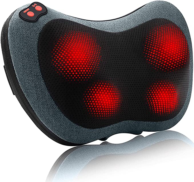 Papillon Neck Massager,Shiatsu Neck Back Massager with Heat,Electric Shoulder Massager,Deep Tissue Kneading Massage Pillow for Neck,Back,Shoulders,Legs,Foot,Body Muscle Pain Relief Gifts for Women/Men