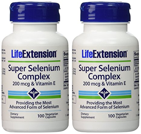 Life Extension - Super Selenium Complex & Vitamin E - 200 Mcg - 100 Vcaps (200 VCAPS)