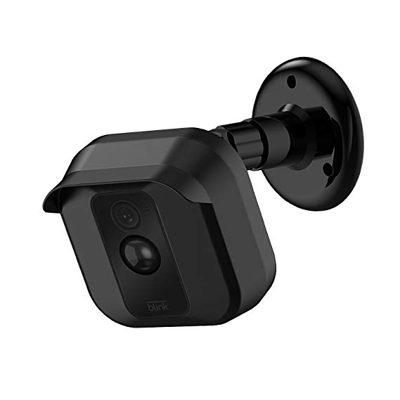 Blink XT Home Security Camera Wall Mount Bracket ， Weather Proof 360 Degree Protective Adjustable Indoor and Outdoor Mount Cover Case for Blink XT Camera (Black(1 Pack))