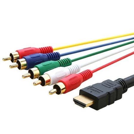 TopOne 538581 HDMI to 5 RCA Cable 5-Feet