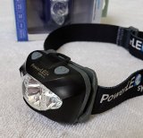 Top-rated Bright Power LED headlamp - Light and Easy Control - Adjustable White Red Strobe and SOS Light - Waterproof and Long Battery Life - Hand free and Safety for Outdoor Activity and Home Working