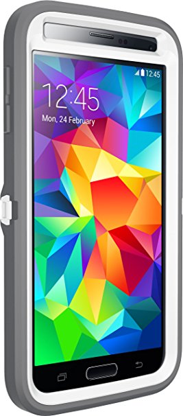 Otterbox [Defender Series] Samsung Galaxy S5 Case - Frustration-Free Packaging Protective Case for Galaxy S5  - (White/Gunmetal Grey Ap Pink)