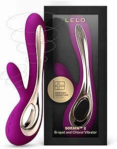 LELO SORAYA 2 Rabbit Vibrator for Women Rabbit Sex Toy Massager for Clitoral and G Spot Pleasure, Waterproof & Wireless Toys for Her Adult Pleasure, Deep Rose