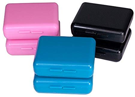 Indestructo Pill Boxes - 6 Per Package (Colors May Vary- All Solid Colors)