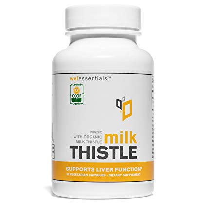 Made with Organic Milk Thistle Extract 5:1 (Seed) (Vegetarian Capsules) (Made with Organic - 1 Bottle)