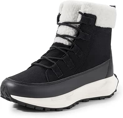 NORTIV 8 Women's Winter Boots Ankle Waterproof Lightweight Snow Sneaker Boots