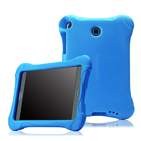 MoKo Samsung Galaxy Tab A 8.0 Case - Kids Friendly Ultra Light Weight Shock Proof Super Protective Cover Case for Samsung Galaxy Tab A 8.0 inch Tablet SM-T350, BLUE (With S-pen Opening)