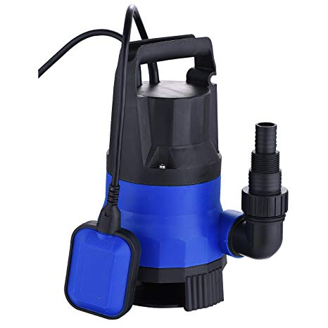 2115GPH 1/2HP Submersible Pump Clean Dirty Water Sump Pump For Swimming Pool Pond Garden Includes Float Switch (2115GPH 1/2HP)