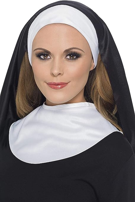 Smiffy's Women's Nun's Kit with Headpiece and Collar