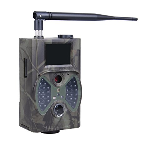 E-TECHING Trail Camera 1080P HD 12MP MMS Email Infrared Digital Game Camera Trail Camera with Integrated 2" LCD Screen (Camo Green)