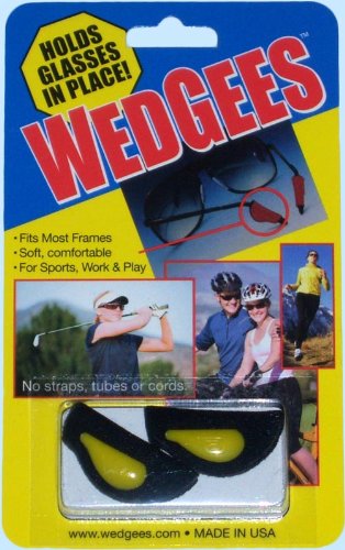 Wedgees Eyeglass Retainers and Eyewear Holders (Yellow Riveted)