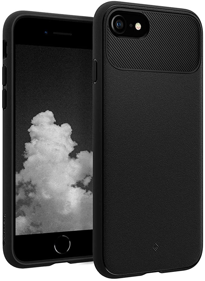 Caseology Vault for Apple iPhone SE 2020 Case for iPhone 8 Case (2017) for iPhone 7 Case (2016) - Matte Black