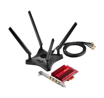 ASUS 4x4 802.11AC Wireless-AC3100 PCIe Adapter (PCE-AC88)