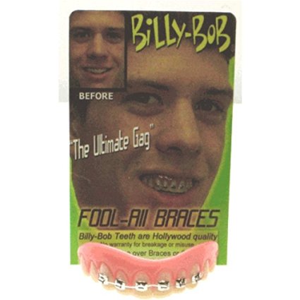 Billy Bob Braces Teeth Ugly Betty Novelty April Fools Gag Joke